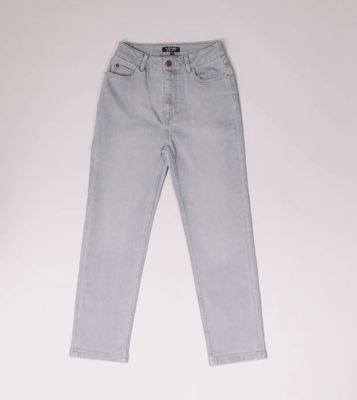 Petite Slim Fit Jeans – Light Grey — detailfoto 6
